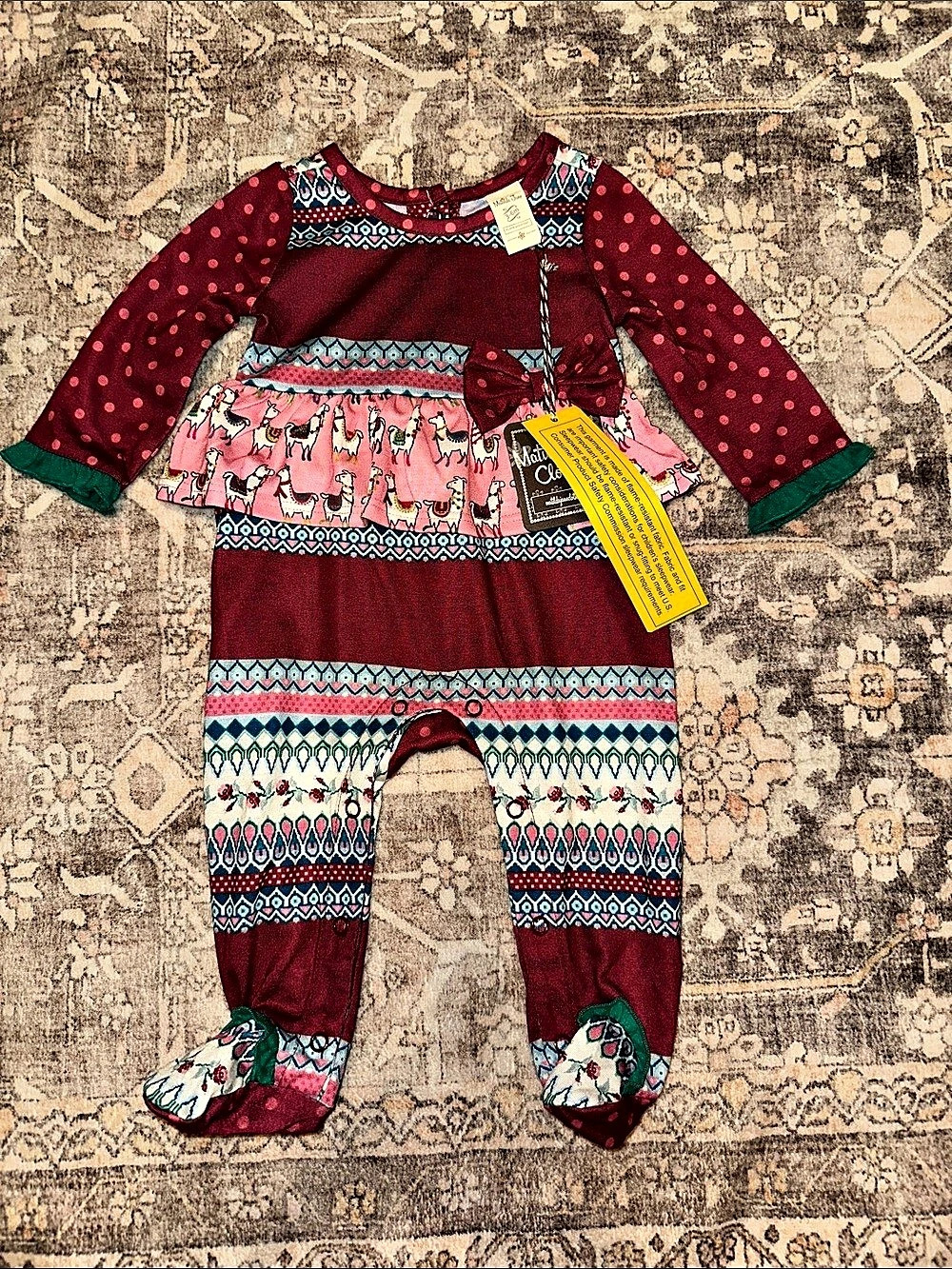 Matilda Jane Baby 3-6M Footed Romper NWT